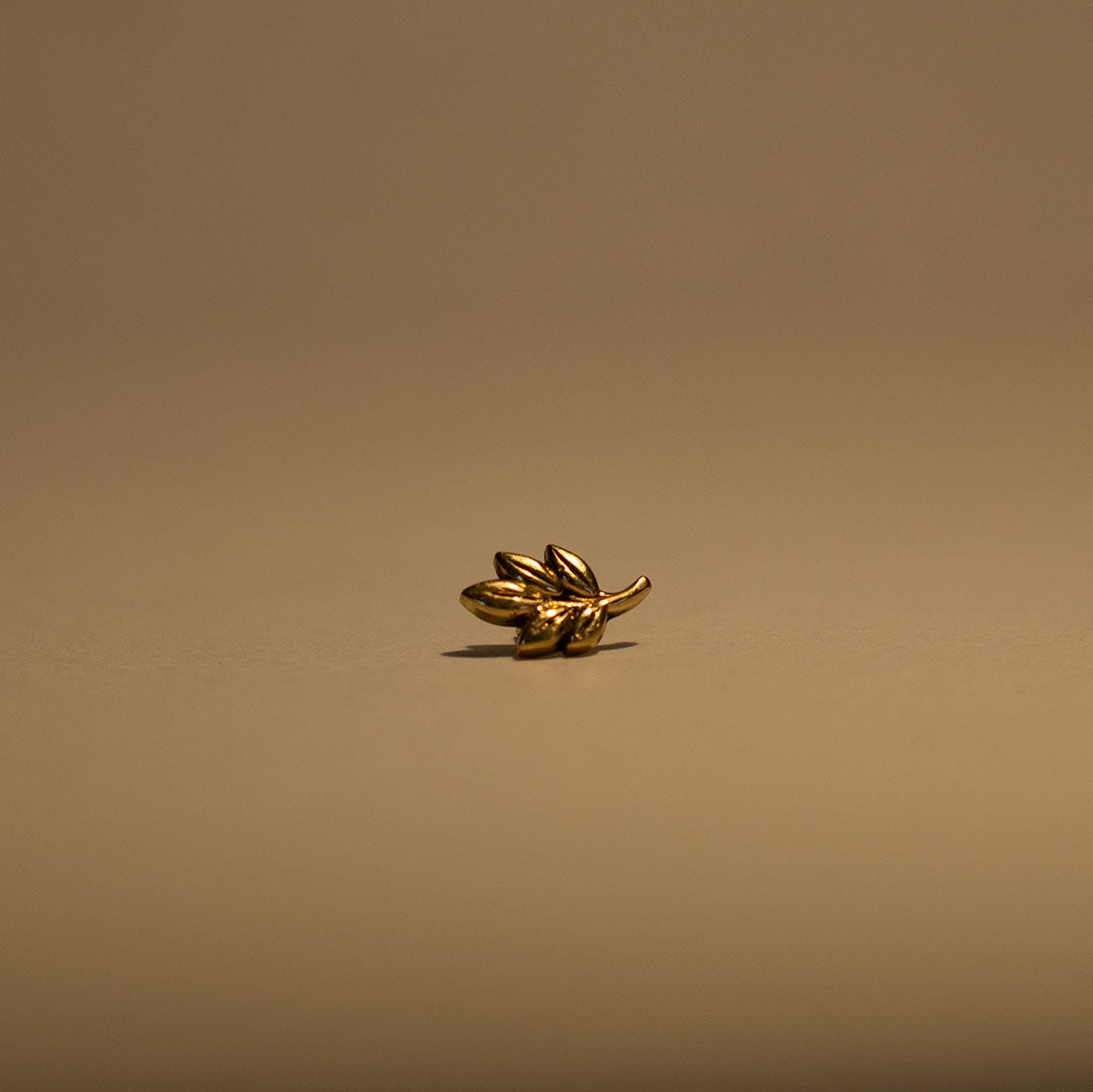 Esther 14k Gold Leaf Threadless End