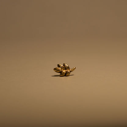 Esther 14k Gold Leaf Threadless End