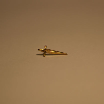 Saber 14k Gold Dagger Threadless End